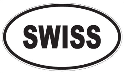 SWISS - Oval Sticker