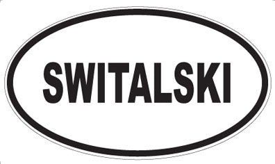 SWITALSKI - Oval Sticker