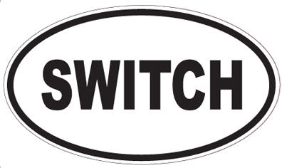 SWITCH - Oval Sticker