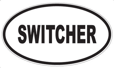 SWITCHER - Oval Sticker