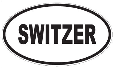 SWITZER - Oval Sticker