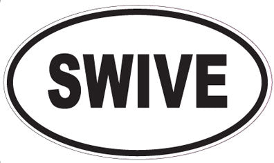 SWIVE - Oval Sticker