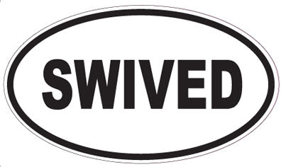 SWIVED - Oval Sticker