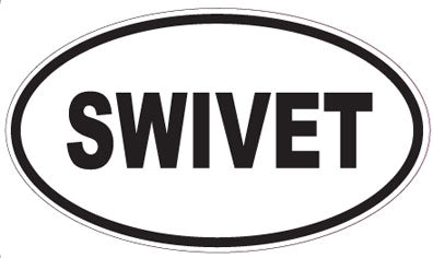SWIVET - Oval Sticker