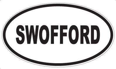 SWOFFORD - Oval Sticker