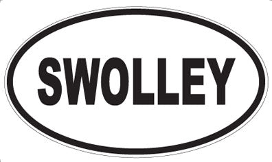 SWOLLEY - Oval Sticker