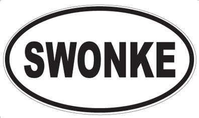 SWONKE - Oval Sticker