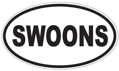SWOONS - Oval Sticker