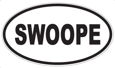 SWOOPE - Oval Sticker