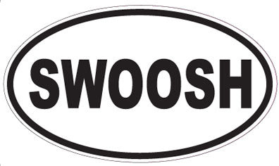 SWOOSH - Oval Sticker