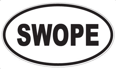 SWOPE - Oval Sticker