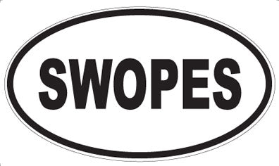 SWOPES - Oval Sticker