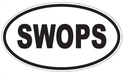 SWOPS - Oval Magnet