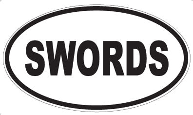 SWORDS - Oval Magnet