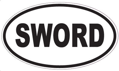 SWORD - Oval Magnet