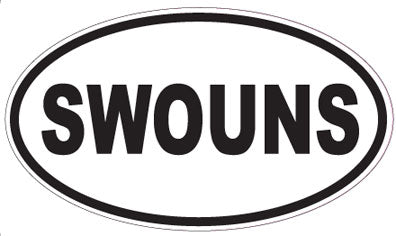 SWOUNS - Oval Sticker