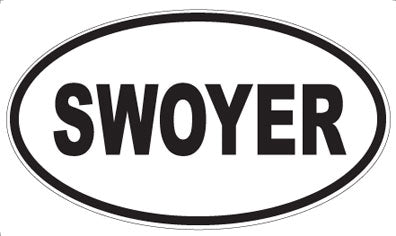 SWOYER - Oval Sticker