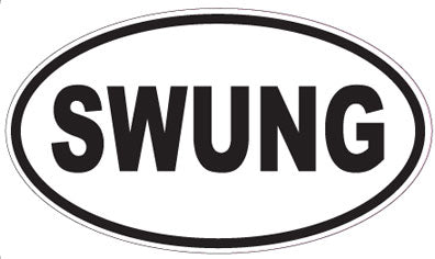 SWUNG - Oval Magnet