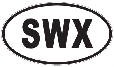 SWX - 3 Letter Initials Oval Magnet