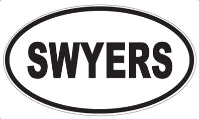 SWYERS - Oval Sticker