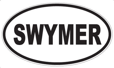 SWYMER - Oval Sticker