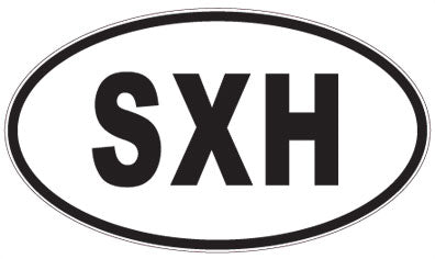 SXH - 3 Letter Initials Oval Magnet