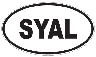SYAL - Oval Sticker