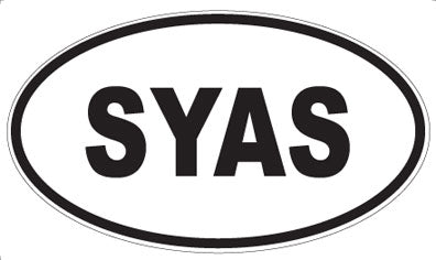 SYAS - Oval Sticker