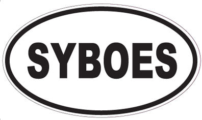 SYBOES - Oval Sticker