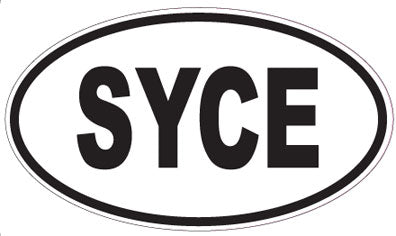SYCE - Oval Sticker