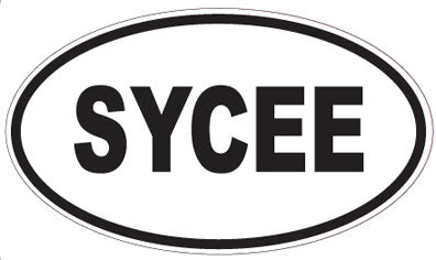 SYCEE - Oval Sticker