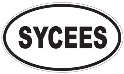 SYCEES - Oval Sticker