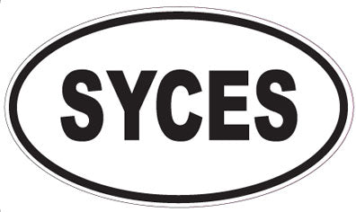 SYCES - Oval Magnet