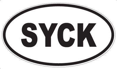 SYCK - Oval Sticker