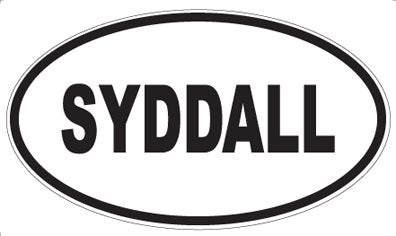SYDDALL - Oval Sticker