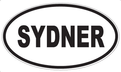 SYDNER - Oval Sticker