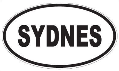 SYDNES - Oval Sticker