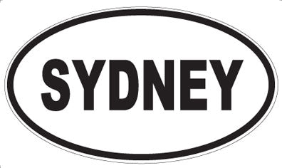SYDNEY - Oval Sticker