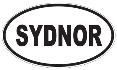SYDNOR - Oval Sticker
