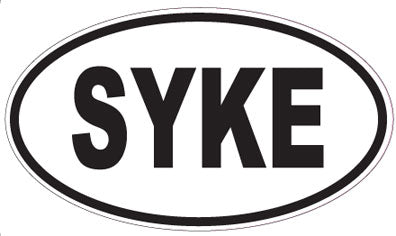 SYKE - Oval Sticker