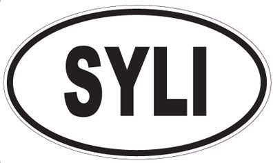 SYLI - Oval Sticker