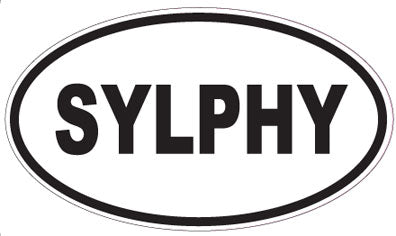 SYLPHY - Oval Sticker