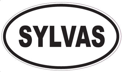 SYLVAS - Oval Sticker