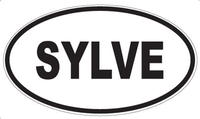 SYLVE - Oval Sticker