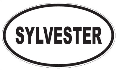 SYLVESTER - Oval Sticker