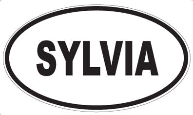 SYLVIA - Oval Sticker
