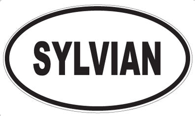 SYLVIAN - Oval Sticker