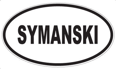 SYMANSKI - Oval Sticker