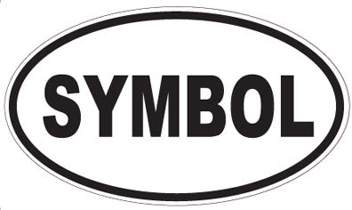SYMBOL - Oval Sticker