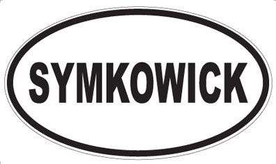 SYMKOWICK - Oval Sticker